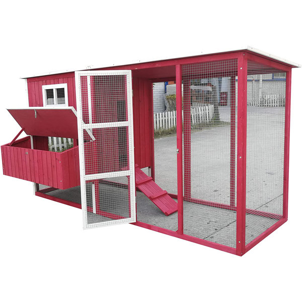 Tucker Murphy Pet™ Azyaan 23 Square Feet Chicken Coop with Chicken Run